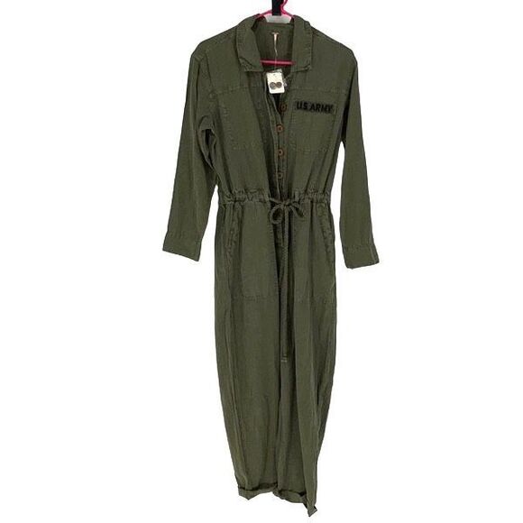 Free People Olive Jumpsuit - Picture 2 of 16